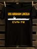 USS Abraham for LincoLn CVN-72 Военно-морской линкор Графические футболки...