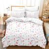 Комплект постельного белья Kawaii Animal Axolotl Print Single Twin Full Queen King Size Bed Set Aldult Kid Bedroom Duvetcover Set 3D Anime