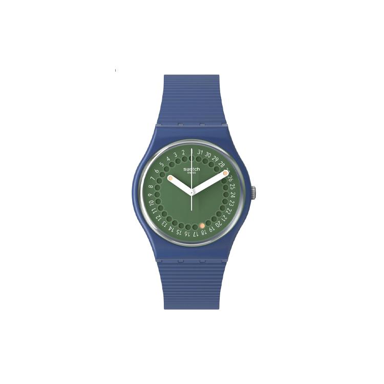 Swatch Унисекс 34 мм Зеленые часы SO28N403 SO28N403