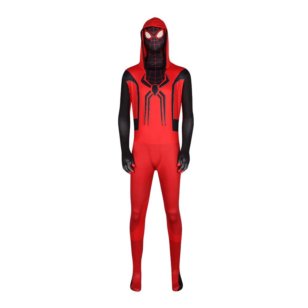 Popular Spider-Man Cos Hood Adult Children Cute Funny Hood Mask Spot Miles Mask