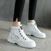 2024 Fleece-Lined Cotton Shoes for Women  Korean Style Warm High-Top Martins  All-Match Winter Footwear for Students