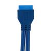 Кабель-адаптер 5 Гбит/с USB 3.0 19-контактный на 2 AF с отверстиями для винтов для крепления на панель, адаптер для крепления на материнскую плату, кабель-удлинитель USB 3.0, разъем на материнской плате