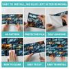KUUJOJO 3D Vintage Faux Wall Tile Self-Adhesive Decal for Kitchen, Living Room and Bathroom Wall Decor, 11.8 in. X 5.91 in.