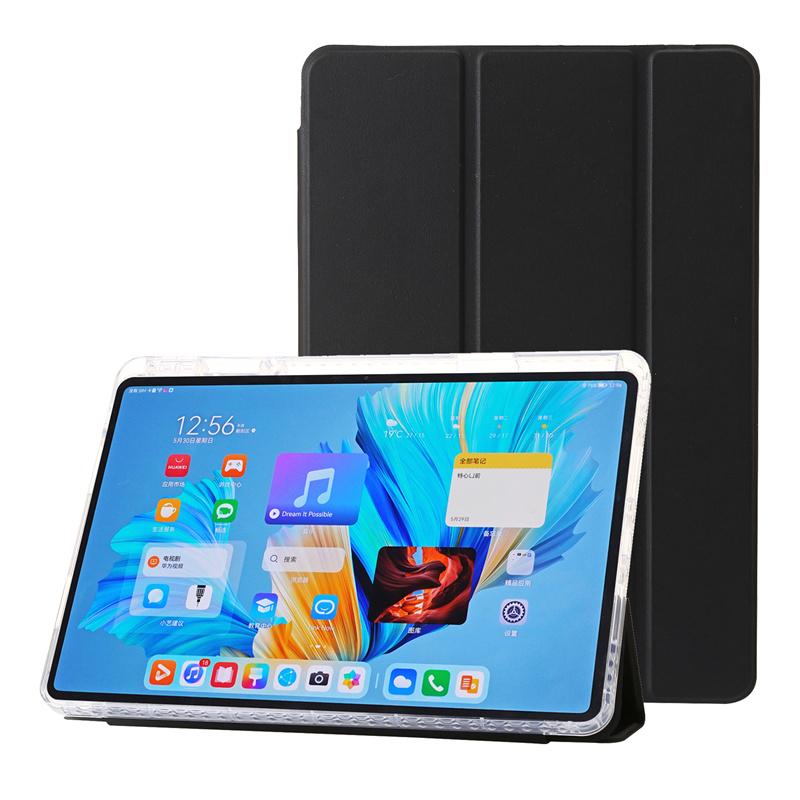 Роскошный прозрачный кожаный чехол-книжка для планшета Huawei MatePad 11.5 S 11.5S с держателем для ручки, акриловый прозрачный чехол для планшета, противоударный защитный чехол