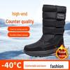 Женские водонепроницаемые ботинки средней высоты Northeast Snow Boots - толстый бархат, теплая зимняя обувь из хлопка для активного отдыха