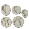 5pcs/set Baking Tools Balloon Modeling DIY Handmade Soap Silicone Mould Chocolate Fondant Cake Mould