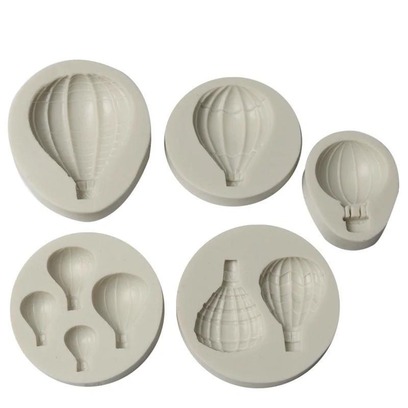 5pcs/set Baking Tools Balloon Modeling DIY Handmade Soap Silicone Mould Chocolate Fondant Cake Mould
