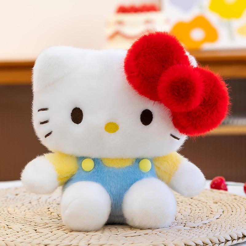 Плюшевая игрушка Кот Kt В платье из цветочной ткани Для пары Брелок и Декор