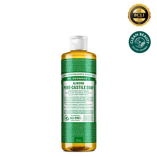 Dr. Bronner's Чистое кастильское мыло 475 мл 10 видов, выберите 1