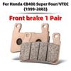 MRRANGT Metal Sintered Brake Pads Fit for Honda CB400 Super Four VTEC I II III IV V 1992-2015 CB400 CBR250 Motorcycle parts
