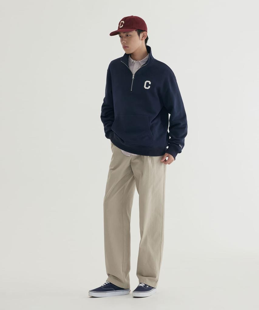 COVERNAT C-Logo Half-Zip Sweatshirt Black