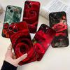 Чехол для телефона с красной розой для iPhone Samsung Galaxy Redmi Xiaomi Oppo OnePlus Note SA 7 8 9 10 11 12 13 14 20 21 22 23 53 54 Pro Max Plus Ultra TPU Soft