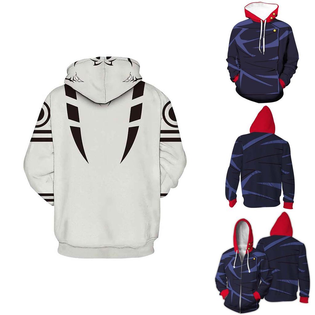 Стильные мужские худи Jujutsu Kaisen с ярким 3D-принтом