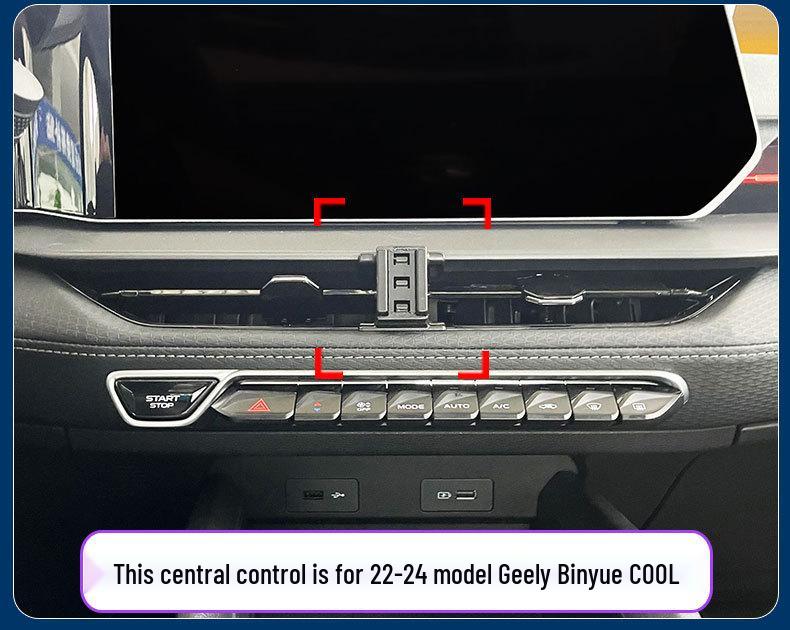 Geely Binyue/COOL Car Phone Holder: 2018-2024 Air Vent Navigation Mount