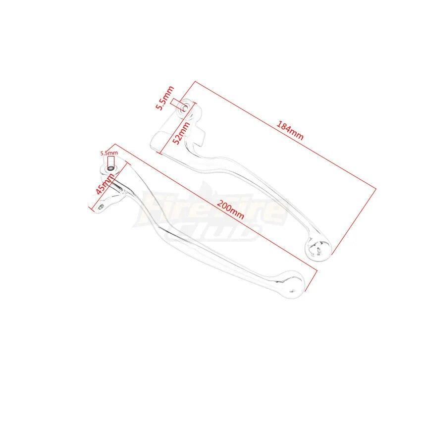 Chrome Motorcycle Skull Brake Clutch Levers Shifter Lever For Yamaha VStar Drag Star XVS 400/650 XVS 1100 1999-2009 96/16