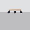 Reflektor Verdo 3 Gu10 Czarny  Wood Sollux Sl.1293