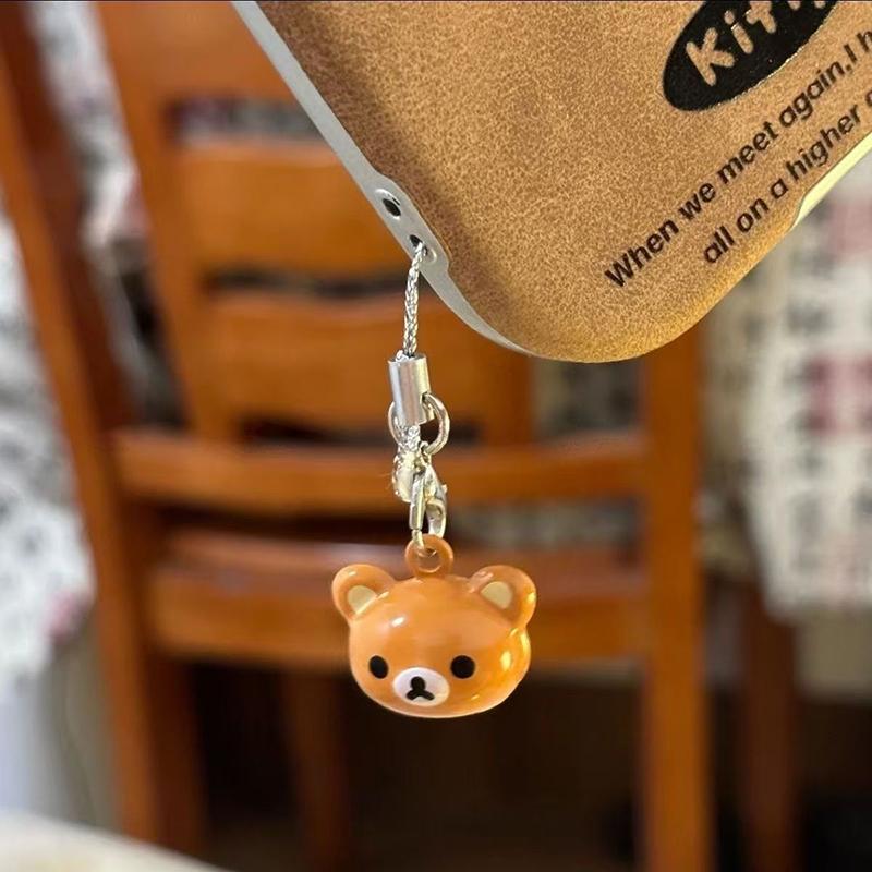 Kawaii Rilakkuma Keychain Japanese Anime Cartoon Pendant Simplicity Bag Mobile Phone Decoration Couple Accessories