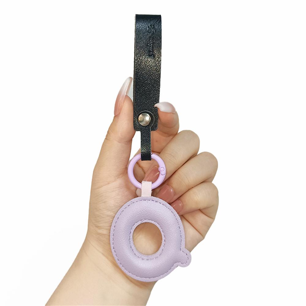 Creative PU Leather 26 Letter Keychains Fashion Alphabet Keyrings Handbag Ornaments Pendant Car Key Holder Accessories Gifts