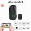 Умный дверной звонок Дверная камера Управление через приложение TY Инфракрасный ночной просмотр Двухдиапазонный WiFi Беспроводное видео