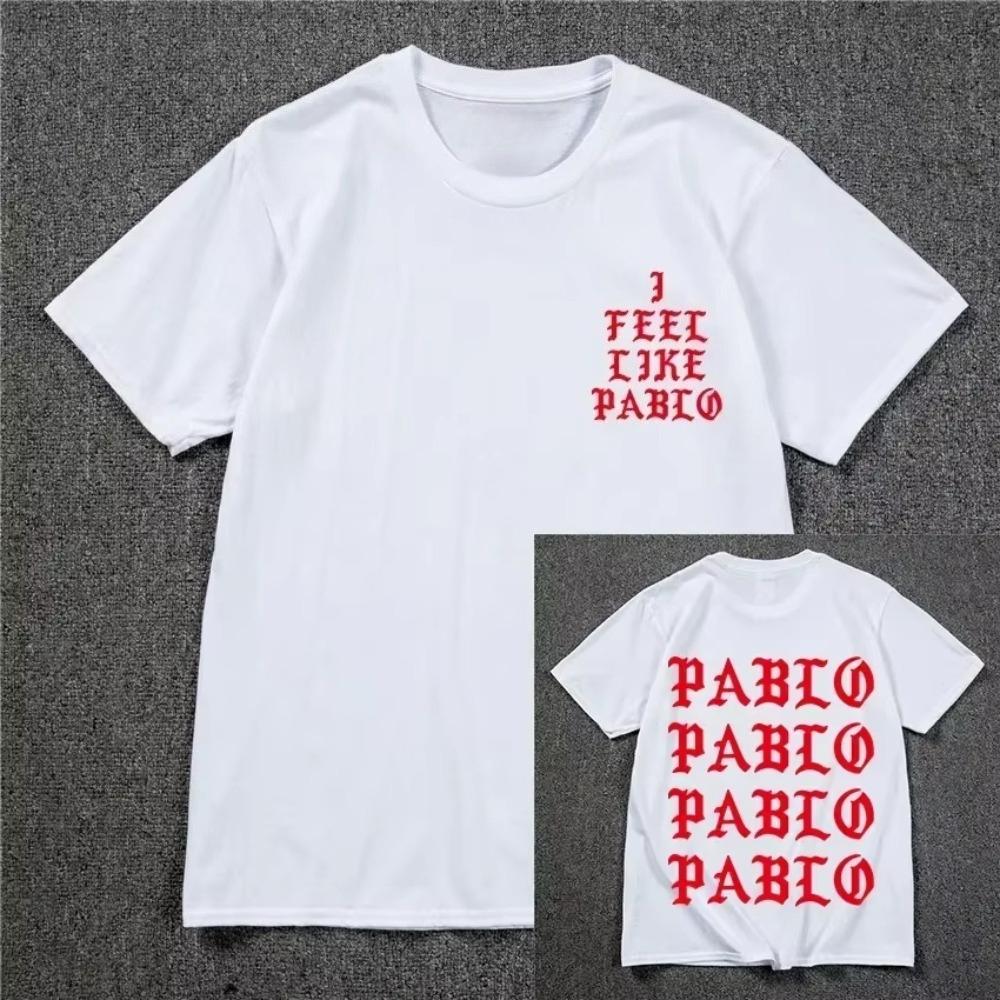 2026 New Kanye West Pablo T Shirt Unisex I Feel Like Paul Print Tshirt Season Sporty TShirt Hip Hop Social Club Rapper Tee Top