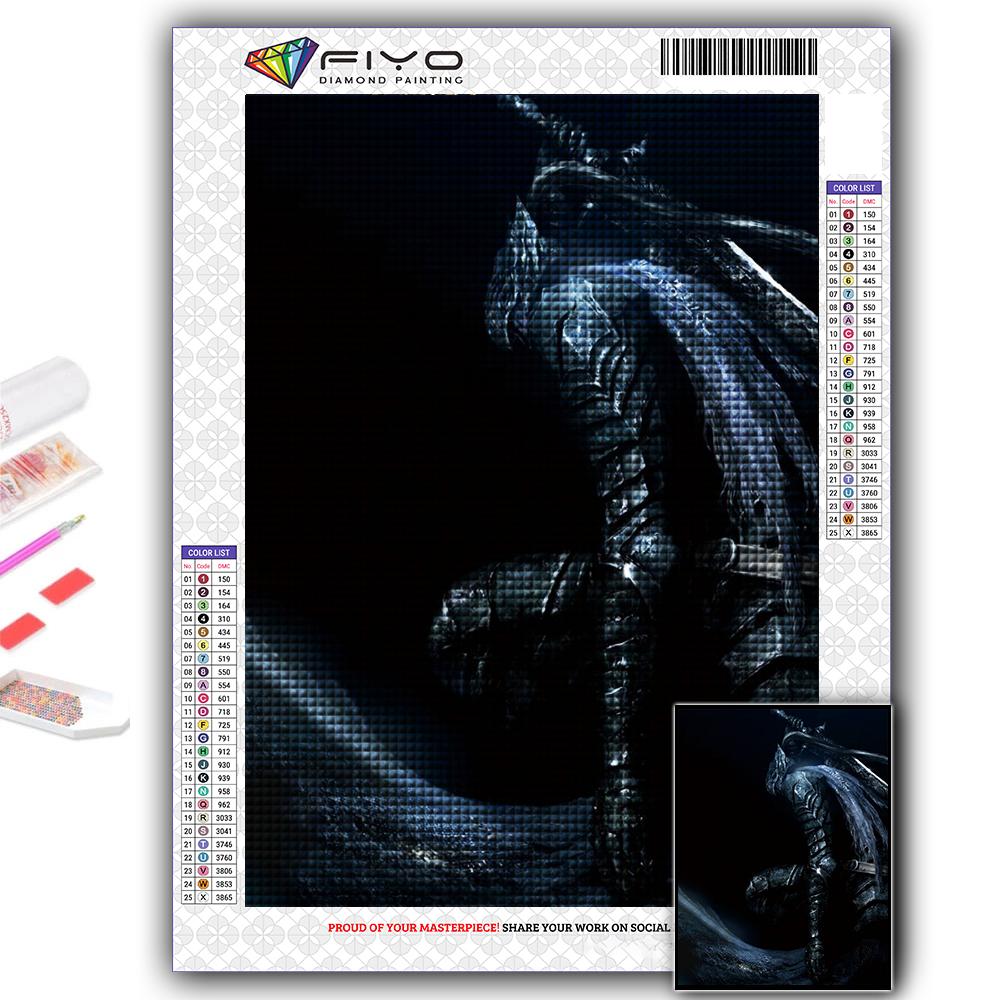 DIY 5D Diamond Painting Game Dark Souls Cross Stitch Kit Full Drill Embroidery Mosaic Art Picture of Rhinestones Gift