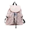 Light Weight Ruched Shoulder Bags Solid Color Student Schoolbag Simple Drawsting Backpacks  Outdoor