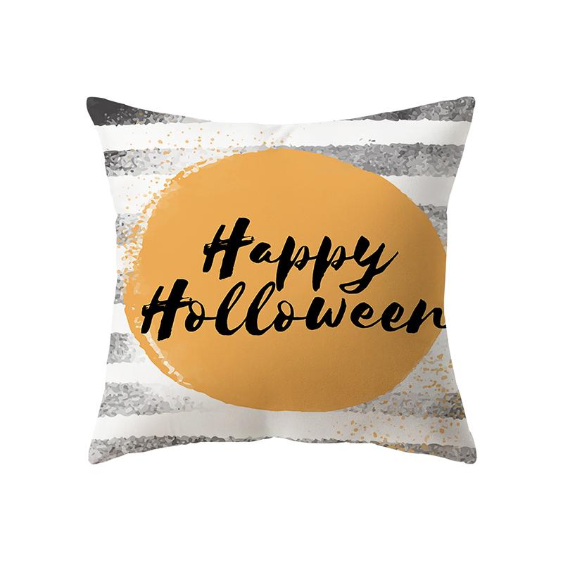 Хэллоуин тема ведьма тыква принт узор наволочка дома гостиная диван украшения квадратная полиэстеровая подушка наволочка