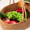 Плетеная вручную корзина для хранения из ротанга