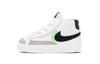 Кроссовки Blazer 77 SE Mid top для скейтбординга Черно-бело-зеленые для младенцев и малышей DD1849-100