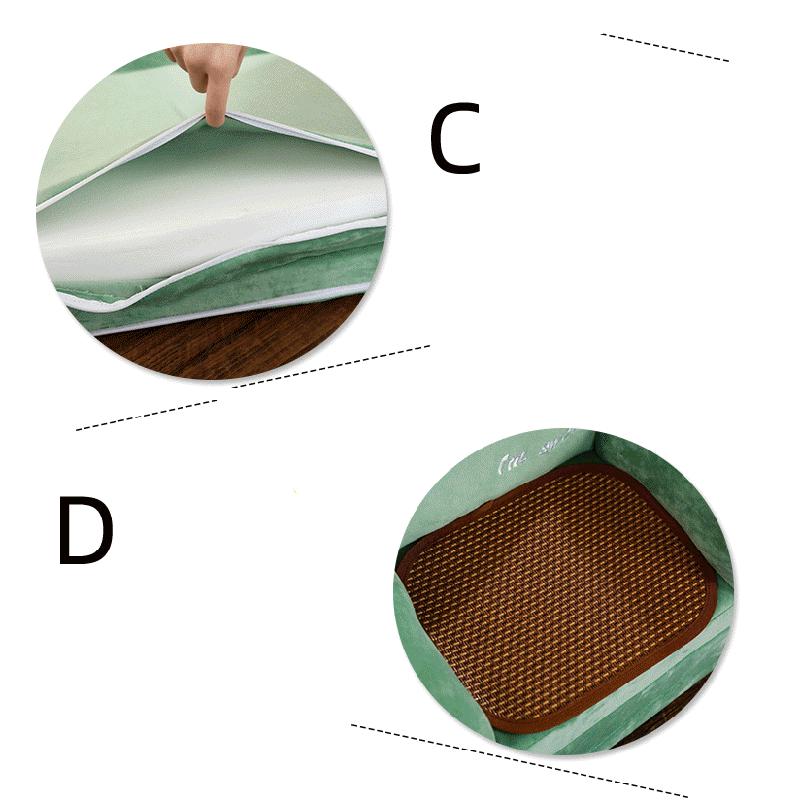 2 Layer Folding Chair Cartoon Animal Baby Children Armchair Sofa Infant Learning Chair for 3-6 Months Soft Tatami Safe and Anti-drop