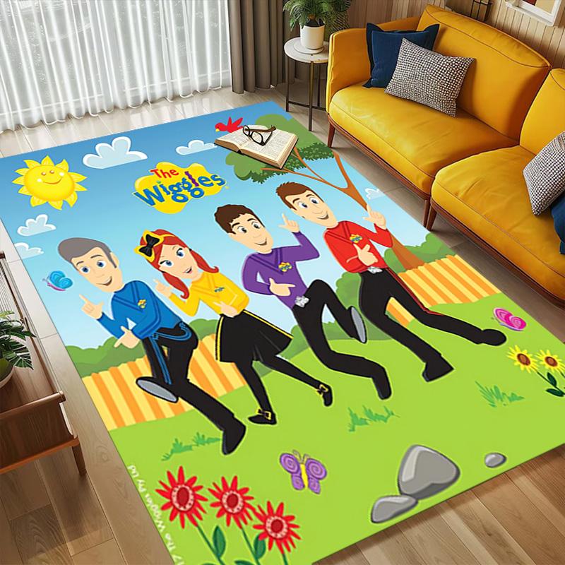 Wiggles Living Room Nonslip Area Rug Soft Carpet For Bedroom Game Playroom Sofa Office Home Decor Doormat Christmas Gift C9261388