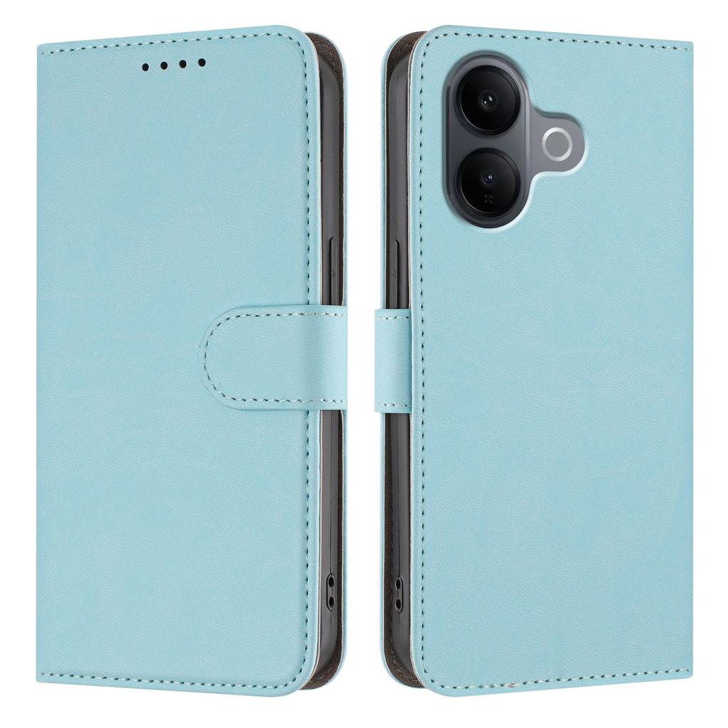 For vivo V60 Lite 5G Leather Case Solid Color Phone Cover with Wallet