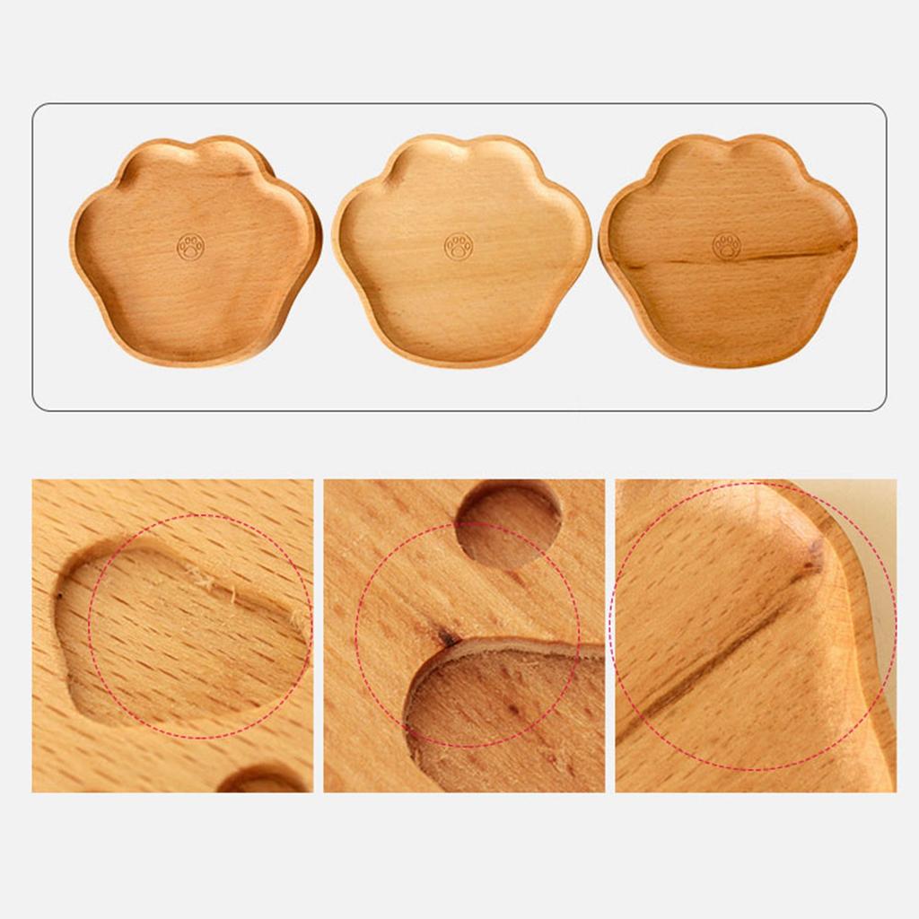 Подставка под стакан с лапой медведя из дерева для напитков, изоляционный коврик из бука, симпатичный мультяшный коврик для чая