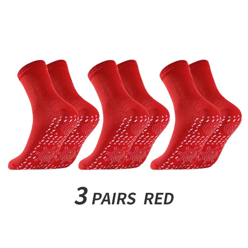 3 пары зимних самонагревающихся носков для здоровья, для женщин, для занятий лыжным спортом, самонагревающихся, для массажа, для мужчин, короткие носки для магнитной терапии, для ног