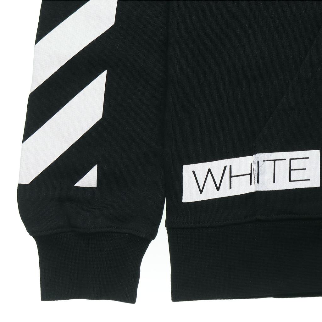 Off-White Растворяющаяся масляная живопись, религиозная полосатая толстовка с капюшоном, мужская толстовка с капюшоном, черная OMBB001F150030031088