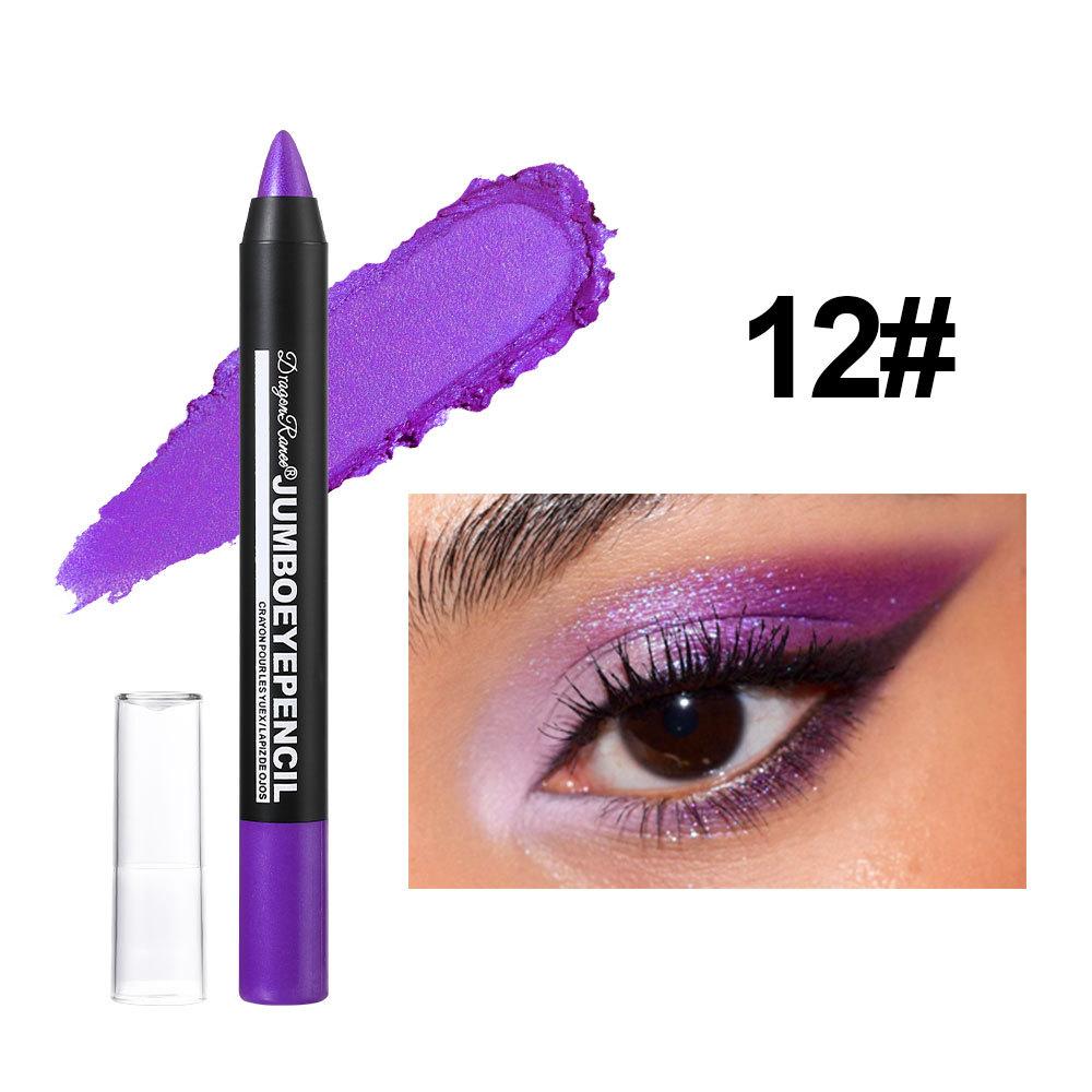Monochrome Pearlescent Eyeshadow Pencil for Skin Tone Royal Blue Nude Mermaid Pearlescent White Hair Eyeshadow Stick Highlighter Stick Face Makeup