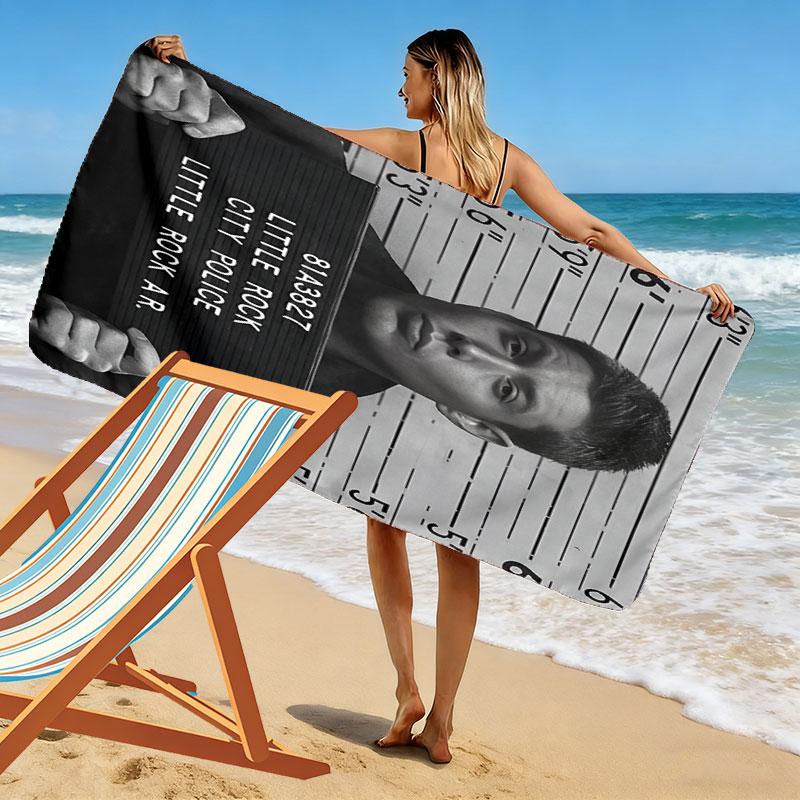 Dean Winchester Print Beach Towel, Large Soft Quick Dry Towel for Beach Camping Swimming