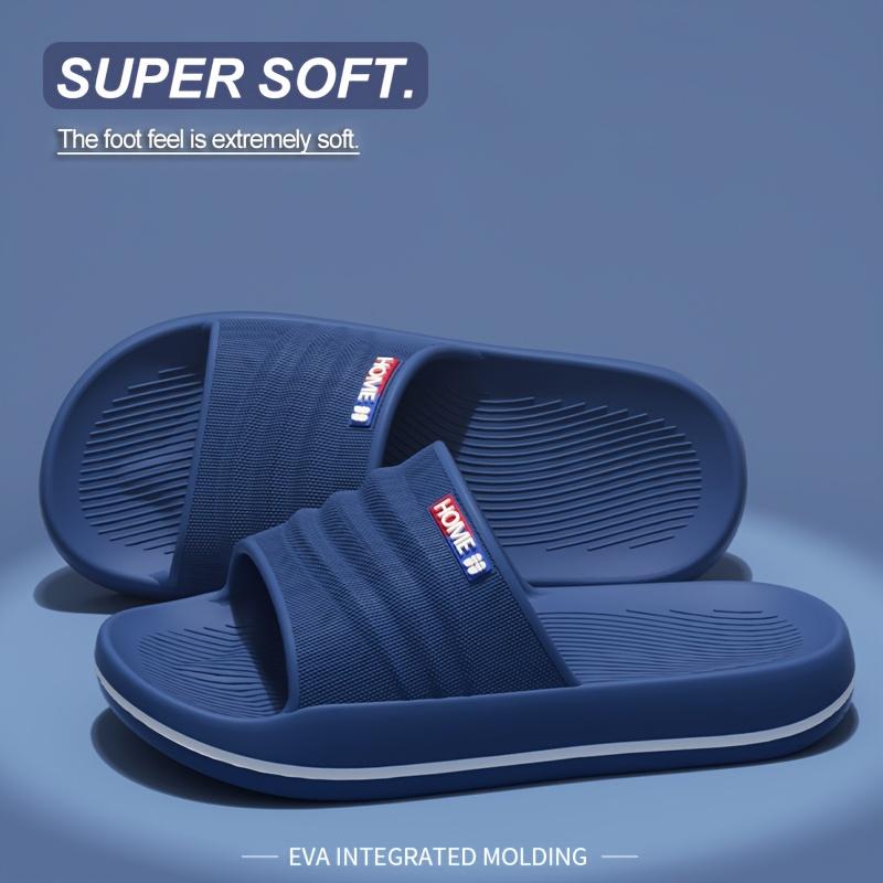 Мужские домашние тапочки, домашние тапочки, толстая подошва EVA, противоскользящие тапочки для душа и душа, против запаха