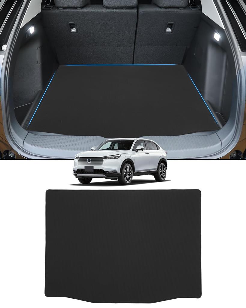 Mixsuper 2D Trunk Luggage Mat for Honda New Vezel RV Luggage Cargo Compatible with Vezel Interior Parts 2021 Waterproof PVC Abrasion Stain Easy
