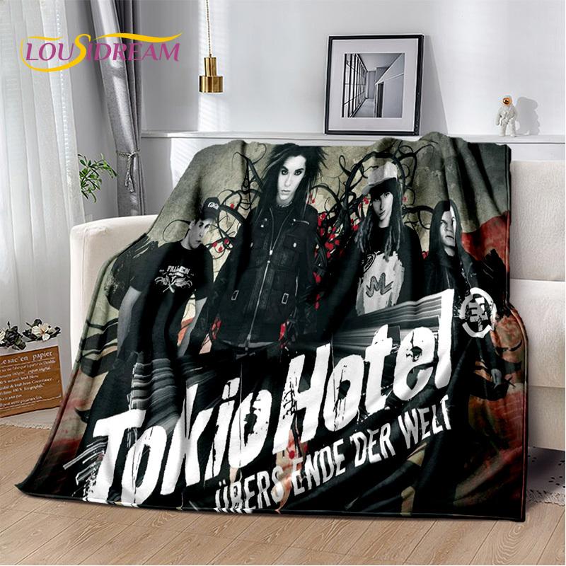 Одеяло Tokio Hotel Rock Band Bill Kaulitz, мягкое фланелевое одеяло для дома, спальни, кровати, дивана, пикника, офиса, пешего туризма, отдыха, сна