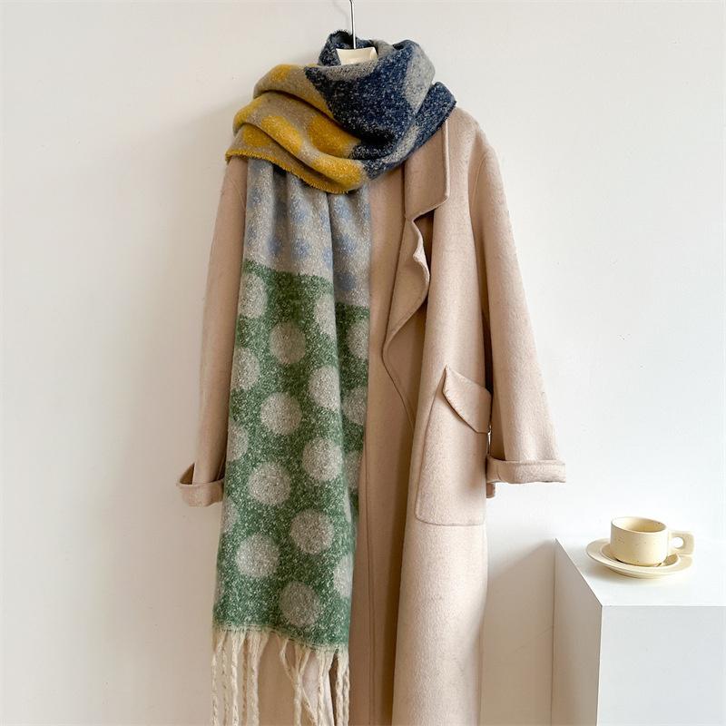 NEW Luxury Brand Women Simple Solid Cashmere Scarf Fashion Universal Winter Warm Shawl Pashmina Tassel Blanket Scarves
