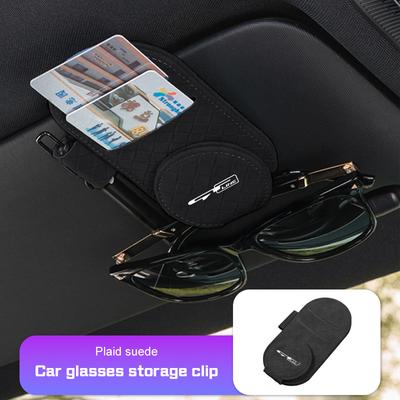 Кожаный зажим для очков на козырек автомобиля для GTLine EV9 Seltos Picanto Sorento MQ4 Carnival KA4 Morning K5 k3 Carens Держатель для солнцезащитных очков