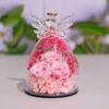 Yousheng Eternal Roses in Angel Glass Cover Настольные консервированные цветы Angel Preserved Roses Рождественские подарки для мамы, бабушки, жены