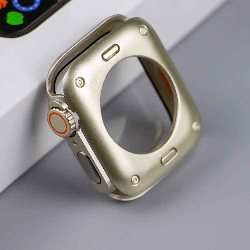 Стекло 44 мм, 45 мм + чехол для Apple Watch 6 SE 5, 4, 40 мм, защитная пленка из закаленного стекла, смена на Ultra 360, полное покрытие для 8, 7, 41 мм
