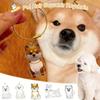 1PC Pet Souvenirs Pet Lovers Keychains Cute Pet Hair Storage Pet Display Transparent Design Funny Pet Hair