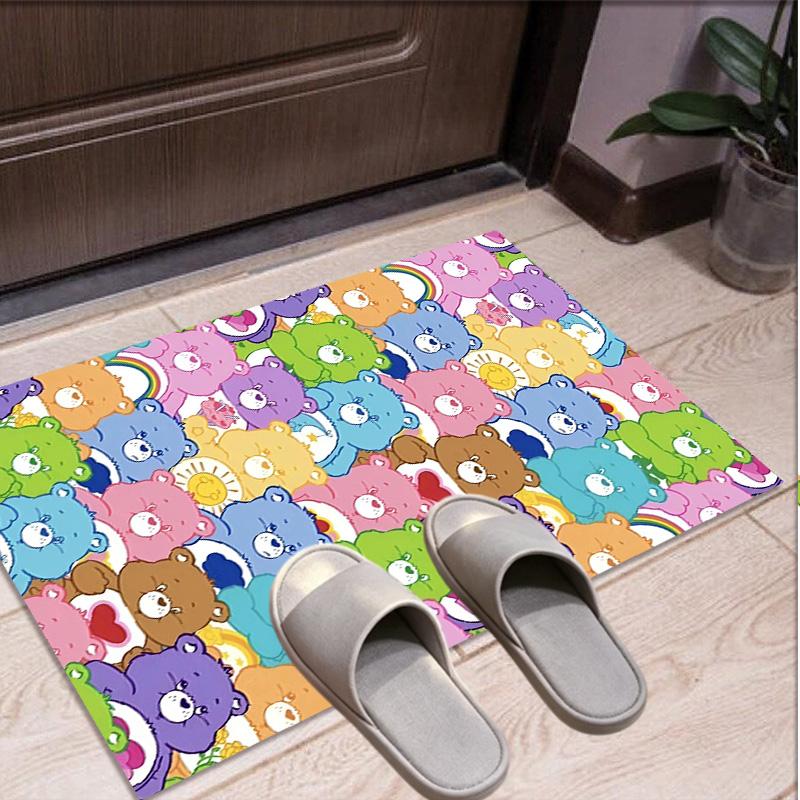 Care Bears Pattern Rug, Indoor/Outdoor Mat, for Picnic, Gameroom, Bedroom, Office, Living Room, Home Decor Carpet, Birthday Gift