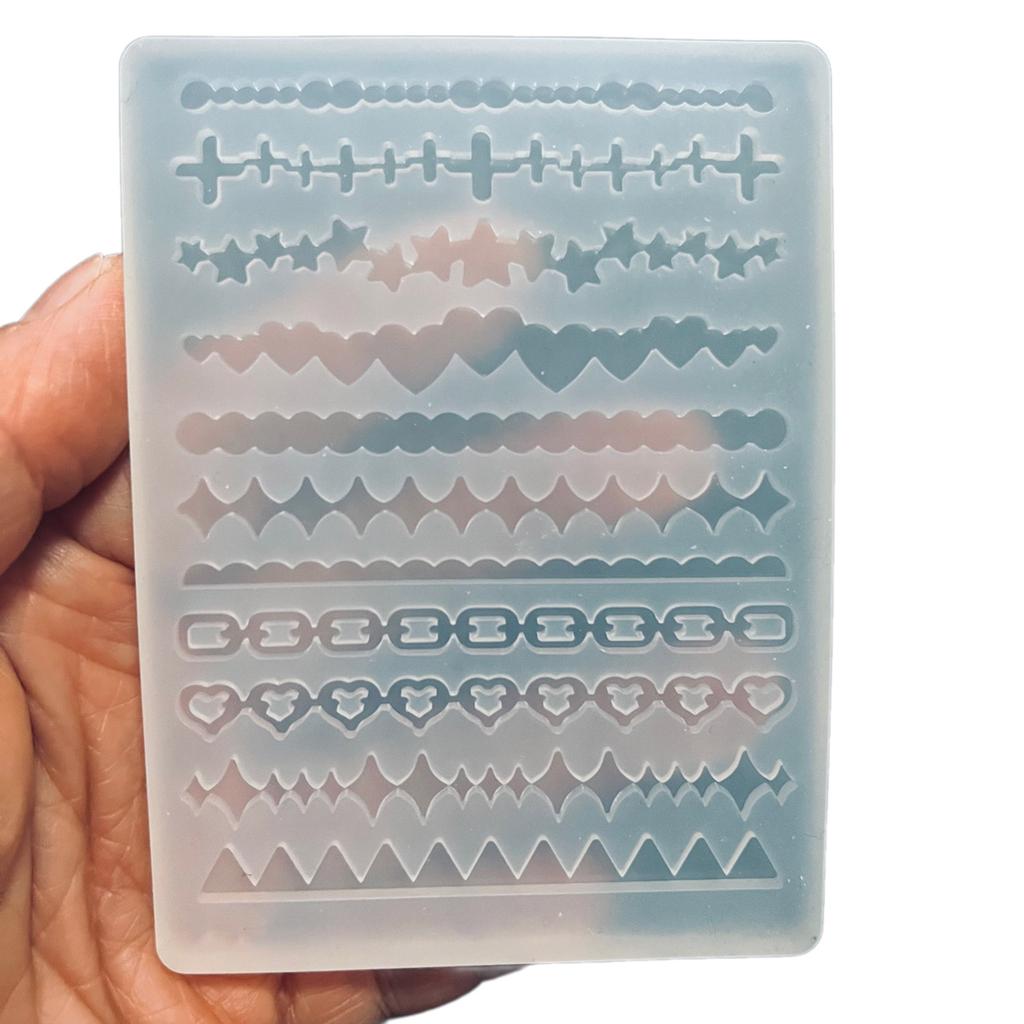 Гибкая эпоксидная смола формы для ручных работ Портативная силиконовая форма своими руками для брелоков и сережек Форма для подвески из смолы