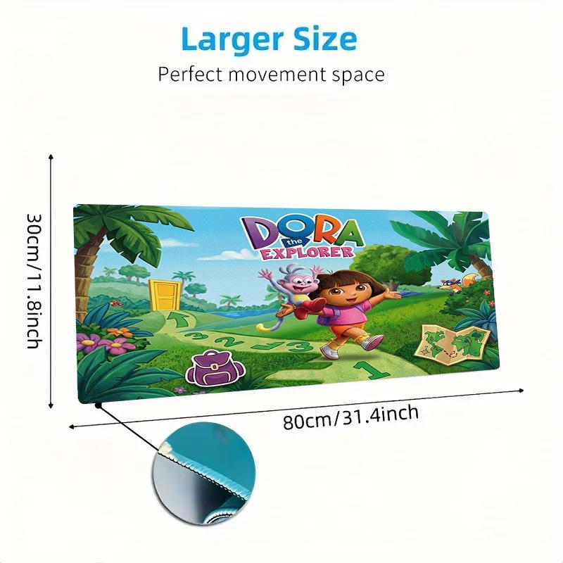 Explorer Dora Color Mouse Pad Large Gaming Table Cushion Non-slip Laptop Tablet Big Mousepad XXL Mat Mini PC Playmat With Lock edge