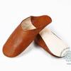 Round Toe Leather  Slippers Babouche for Women: Comfort, Long-lasting Elegance, Aritsanal Colors Brown