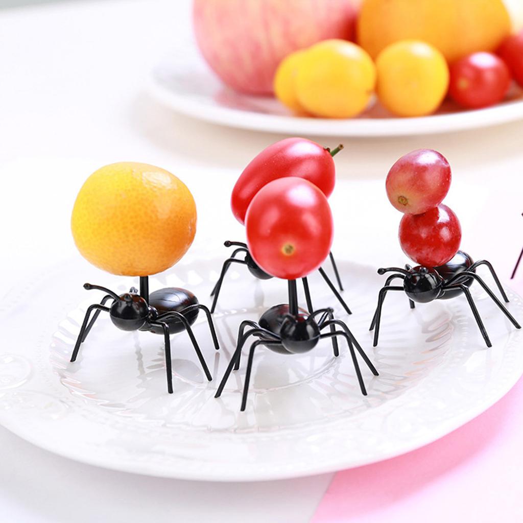 Set of 36 Cute Ant Food Picks Home Entertaining Picks Fruit Picks for Party Snacks Cake and Fruit Tableware Decoration